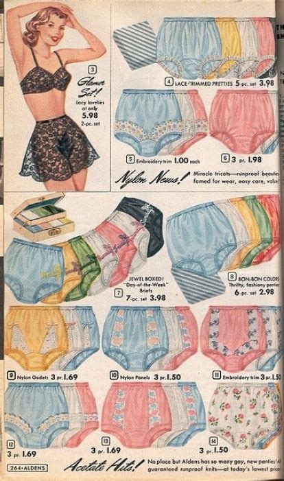 underwear in the 50s|1950s underwear for girls.